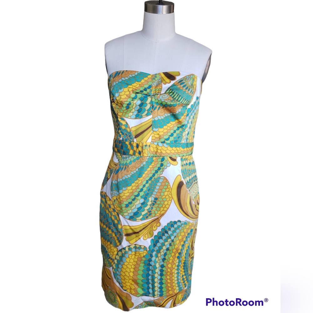 Trina Turk for Banana Republic Strapless Tropical Dress - Picture 2 of 9